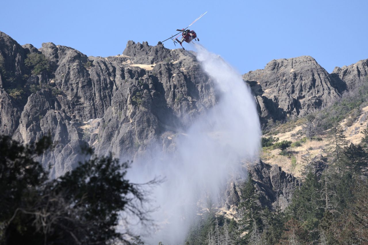 Firefighters fought the blaze in every possible way.