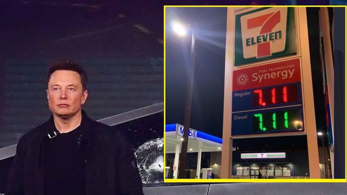 Elon Musk wstawił zdjęcie ze stacji paliw