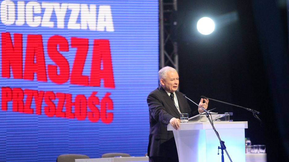 Jarosław Kaczyński przemawia podczas czerwcowego kongresu Prawa i Sprawiedliwości