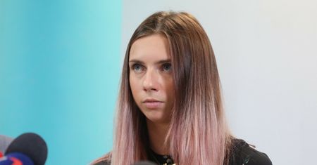 Kryscina Cimanouska w Warszawie. Biegaczka z Białorusi pytana o nagonkę