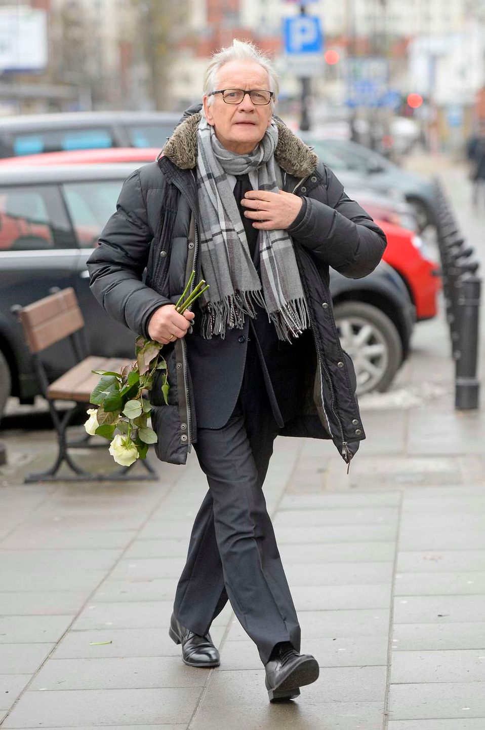 Andrzej Seweryn - pogrzeb Zuzanny Łapickiej