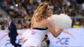 Cheerleaders Bełchatów uświetniły mecz Gigantów w Lidze Mistrzów w Łodzi