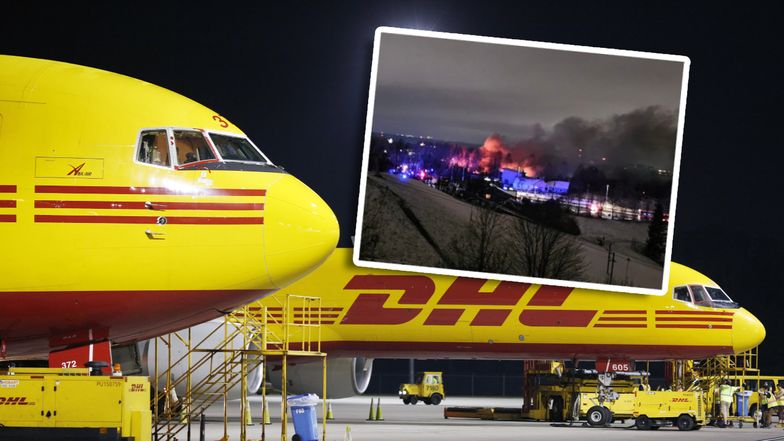 Samolot DHL spadł na budynek w Wilnie