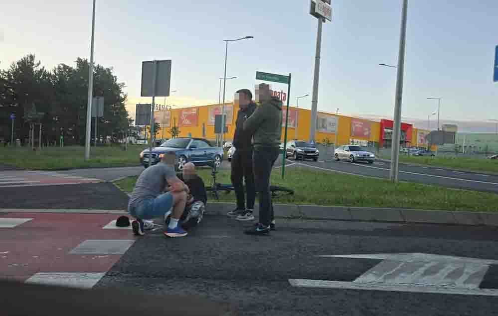 Zielona Góra: Potrącenie rowerzysty na rondzie Rady Europy