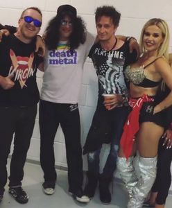Gwiazdy bawiły się na koncercie Guns N' Roses