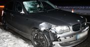 Somianka: 19-latek w BMW wjechał w rowerzystę. Poszkodowany mężczyzna w ciężkim stanie trafił do szpitala