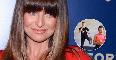 Lewandowska trenuje z przystojnym aktorem. Bez skrępowania pokazuje brzuch