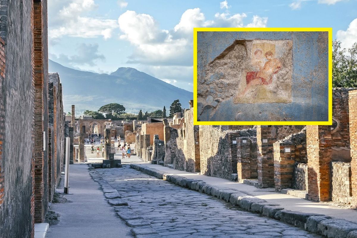 Los espectaculares frescos de Pompeya. Fueron descubiertos en una pequeña casa.