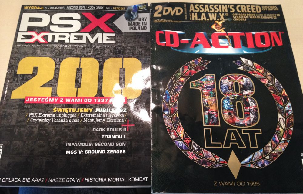 Czcigodni jubilaci... 18 lat CD Action, 200 numerów PSX Extreme