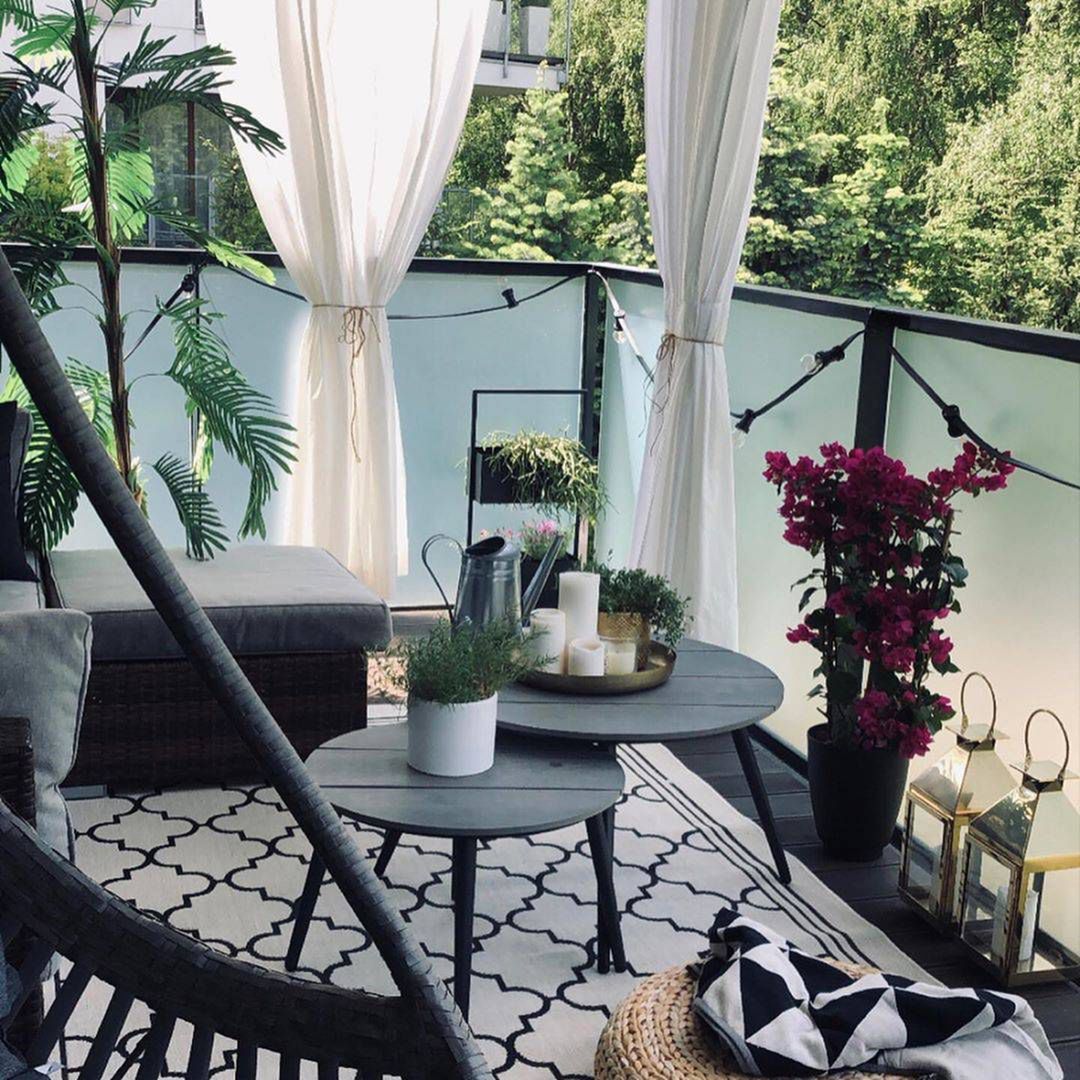 Balkon Mileny Lewandowskiej po metamorfozie