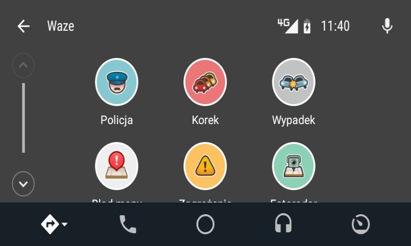 Przewaga Waze nad Mapami: możliwość zgłaszania zagrożeń na drodze.