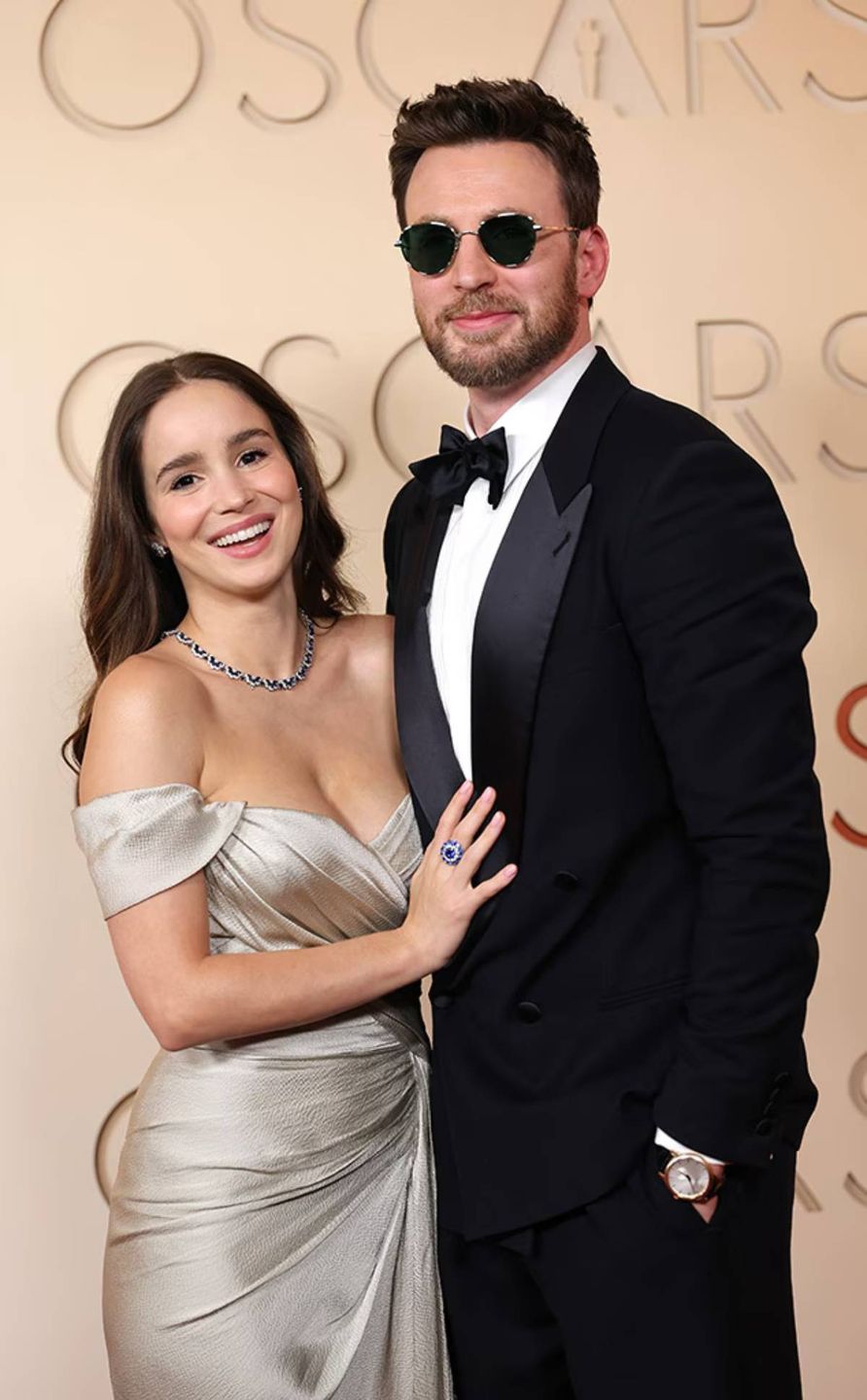 Alba Baptista i Chris Evans na Oscarach 