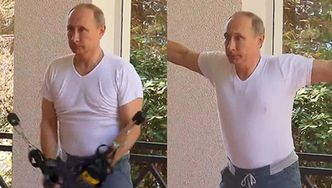 Władimir Putin pakuje na siłowni