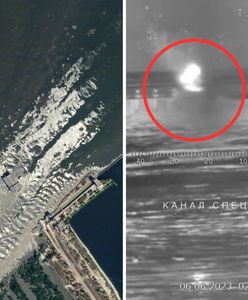 Wysadzona zapora w Ukrainie. Zdjęcia satelitarne pokazują skalę zniszczeń