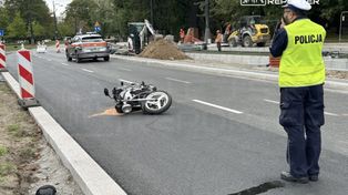 Warszawa: Motocyklista potrącił pieszą na Marszałkowskiej