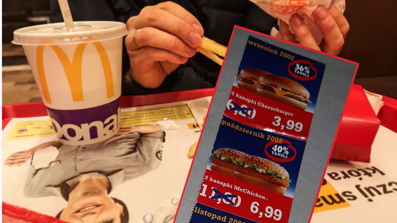 Historyczny indeks cheeseburgera. Kiedyś kosztował w McDonald's 3 zł. I wcale nie oznacza to, że był tani