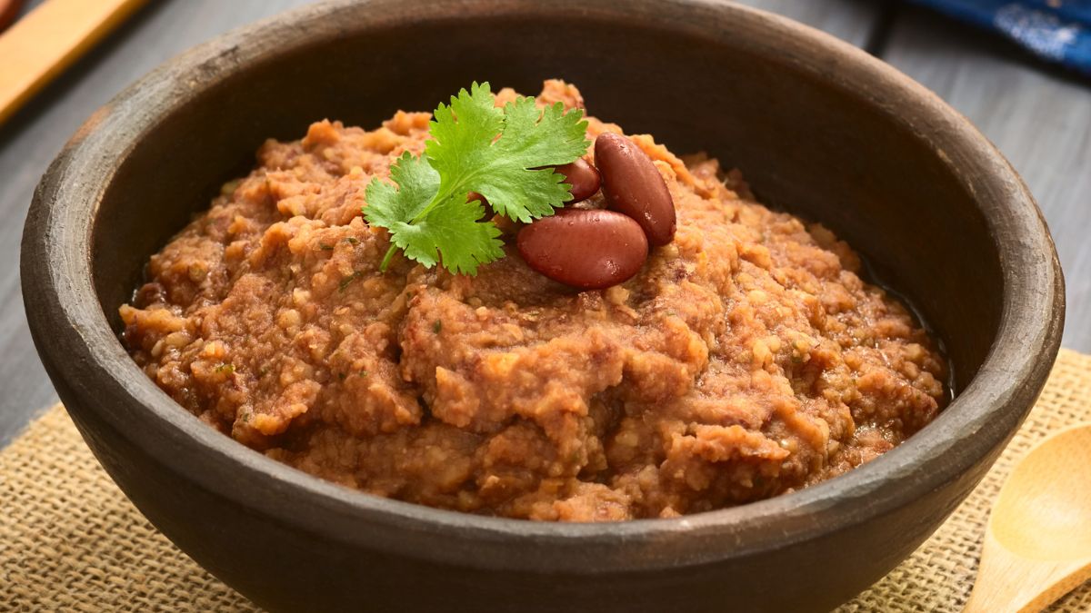 Pożywna pasta kanapkowa z czerwone fasoli