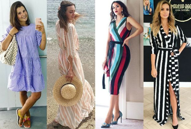Modne sukienki w pionowe paski – 5 inspiracji