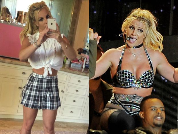 Britney Spears przyłapana na bezczelnym retuszowaniu zdjęć. Fani: "Taka szczupła, że aż powyginała szuflady"
