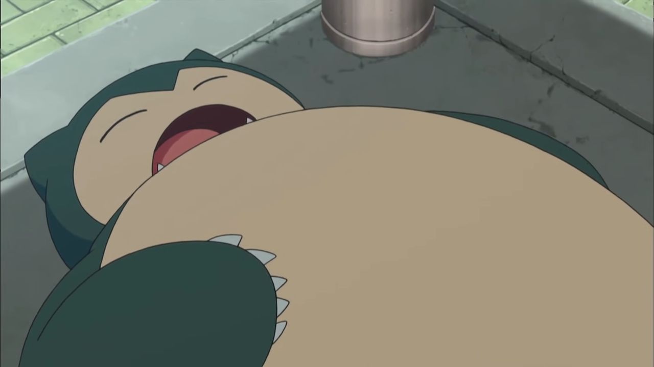 Snorlax to jeden z rzadko spotykanych Pokemonów 