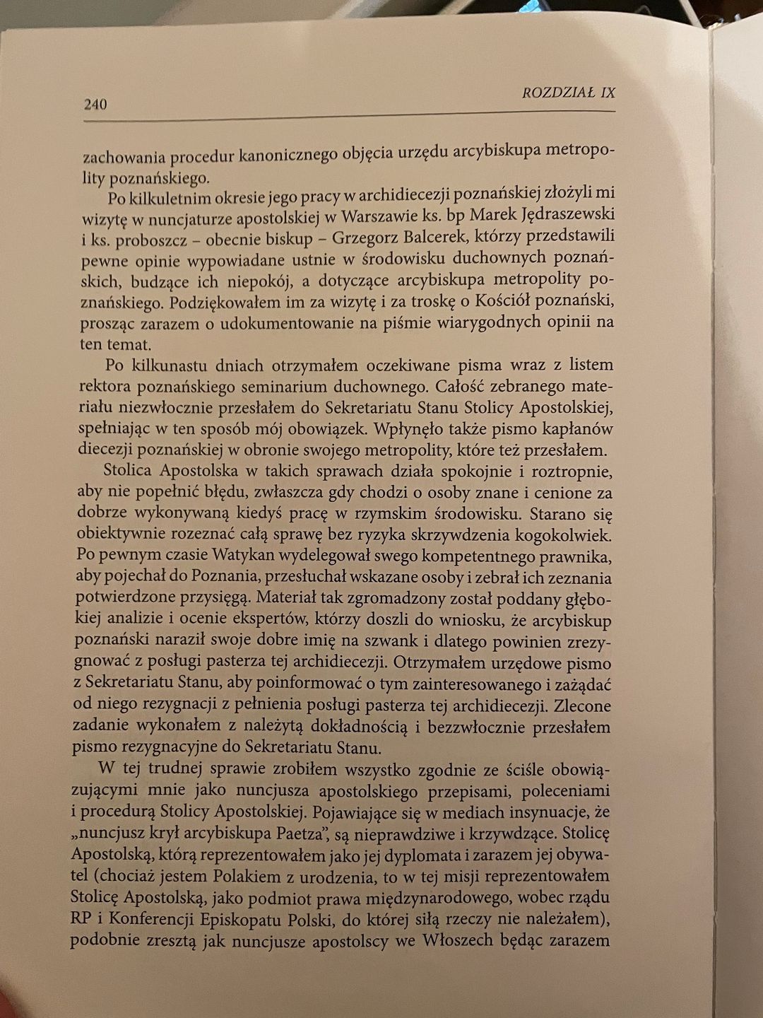 Informacje Nuncjusza Apostolskiego ws. abp Marka Jędraszewskiego