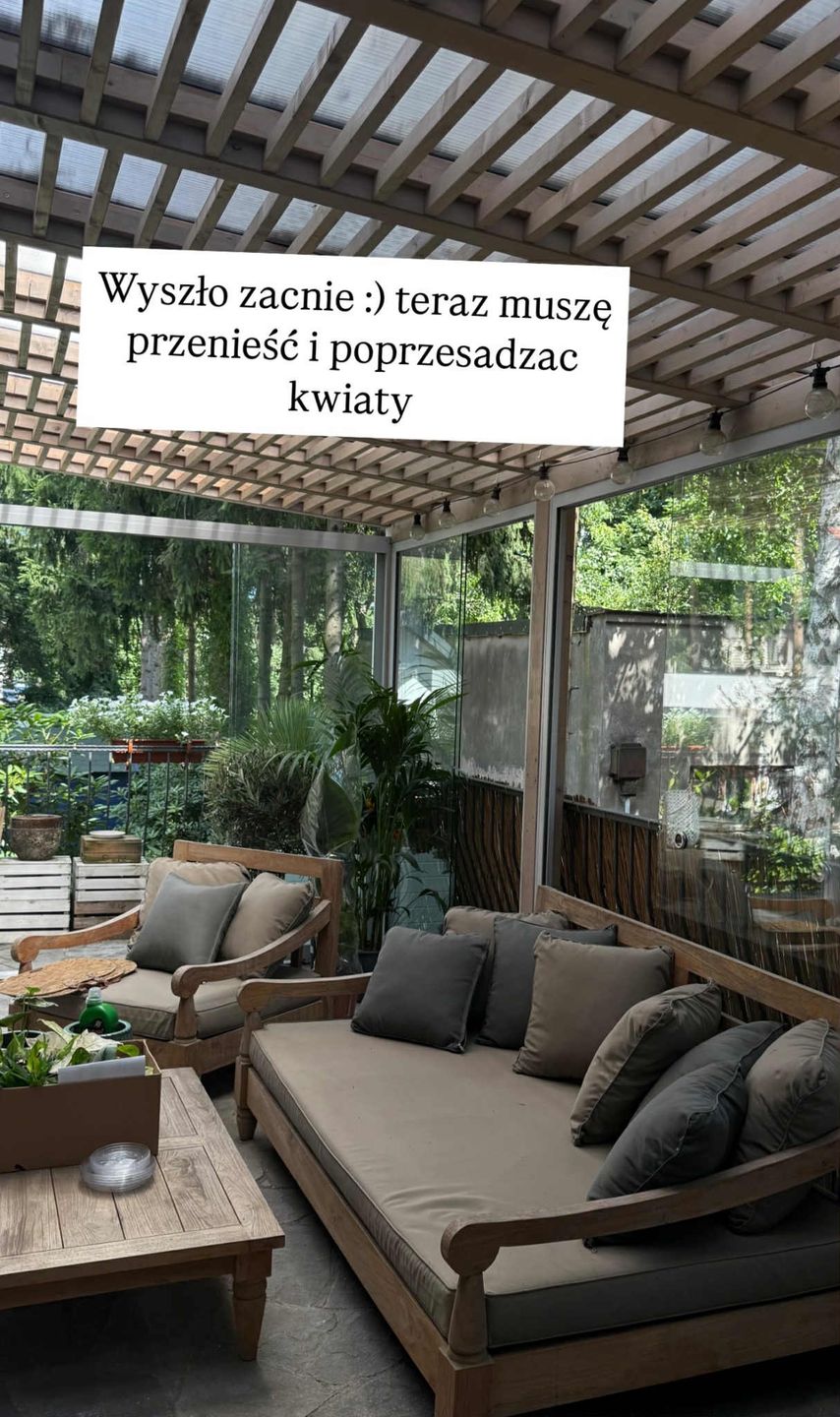 Edyta Pazura pokazała oranżerię 