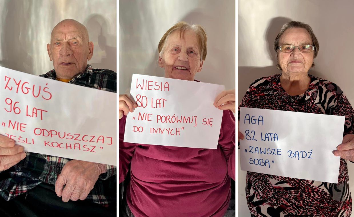 Seniorzy zapozowali z życiowymi radami