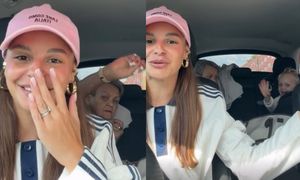 Odpowiedzialna inaczej Paulina Rzeźniczak NAGRYWA PODCZAS JAZDY. Nie jechała sama. "Babcia, Antonina, dwa "dogi" z przodu"