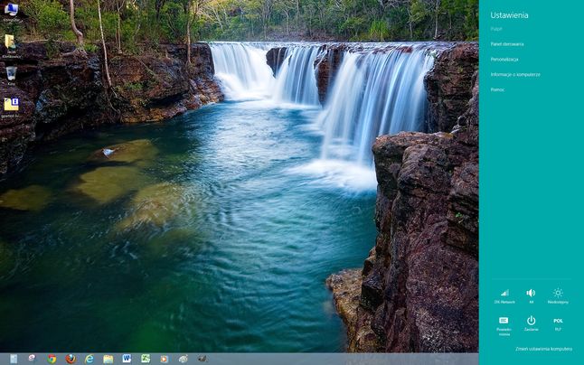 Windows 8 - ustawienia (charm bar)