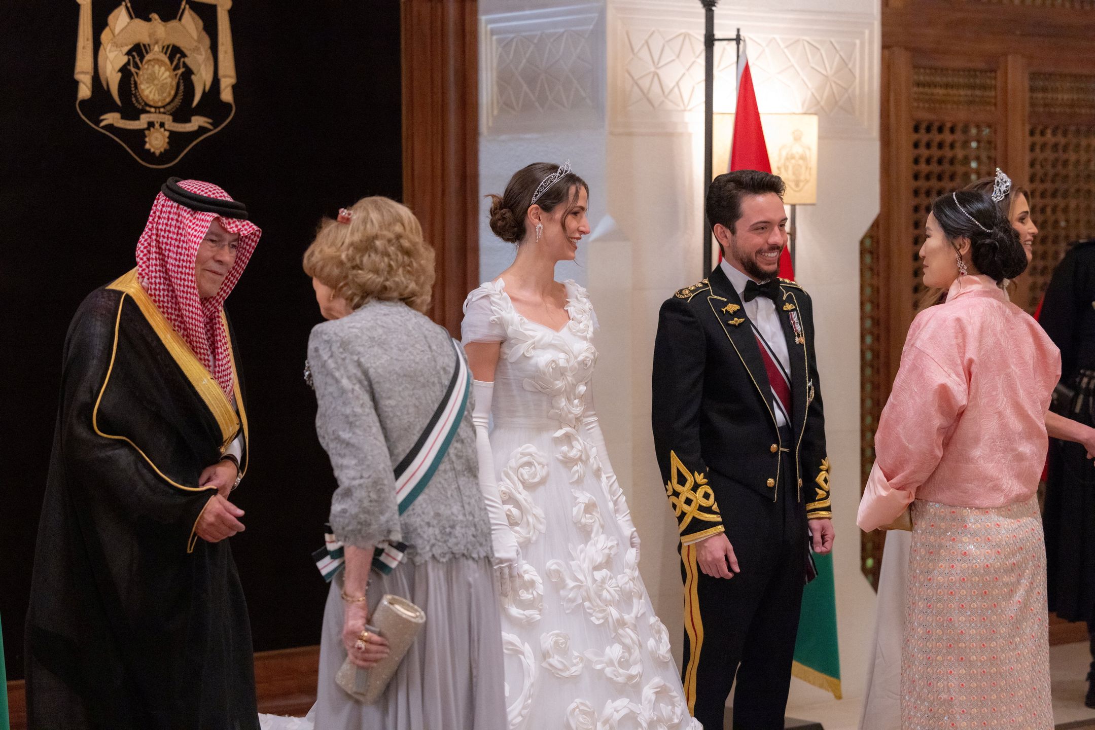 Rajwa Al Saif w sukni ślubnej