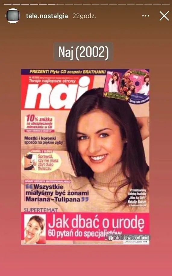 Natalia Siwiec 20 lat temu