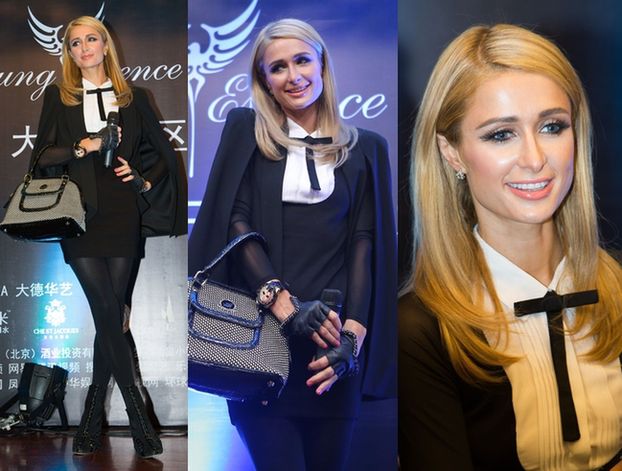 Elegancka Paris Hilton promuje swoją firmę (ZDJĘCIA)