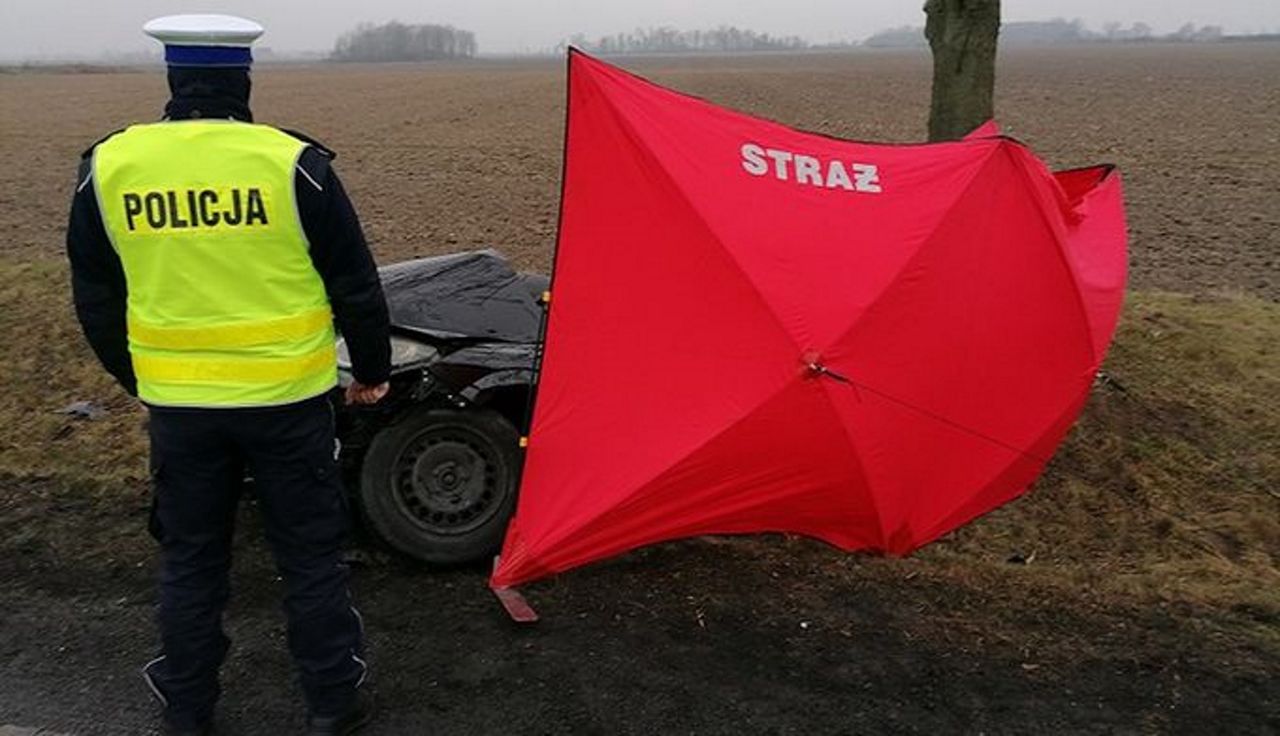 Tragedia pod Mostowem. Auto zmiotło do rowu