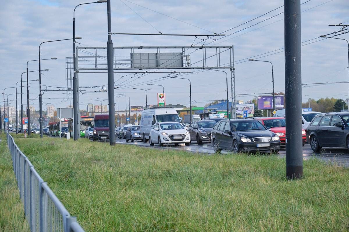 Korek pojazdów na al. Unii Lubelskiej