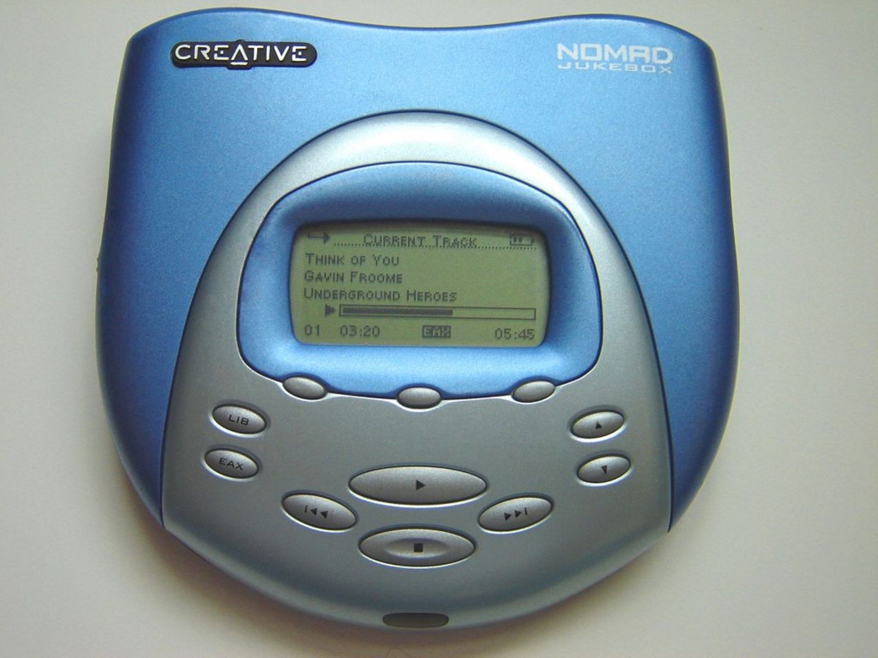 Creative NOMAD Jukebox - odtwarzacz MP3 z twardym dyskiem o pojemności 6 GB