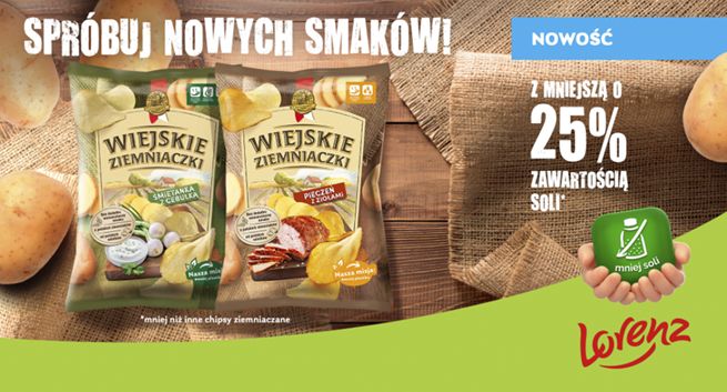 Wiejskie Ziemniaczki reklamowane w internecie