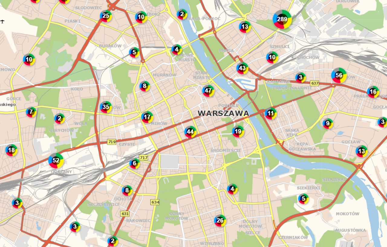 Krajowa Mapa Zagrożeń Bezpieczeństwa - Warszawa