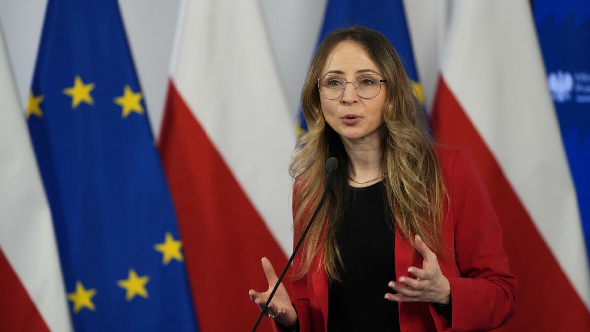 Konferencja prasowa Ministry Rodziny, Pracy i Polityki Spo?ecznej
19.03.2025 Warszawa Konferencja prasowa Ministry Rodziny, Pracy i Polityki Spolecznej nt Wejscie w zycie ustawy o wydluzonym urlopie dla rodzicow wczesniakow. fot. Marysia Zawada/REPORTER
N/z: Agnieszka Dziemianowicz-Bak
Marysia Zawada/REPORTER