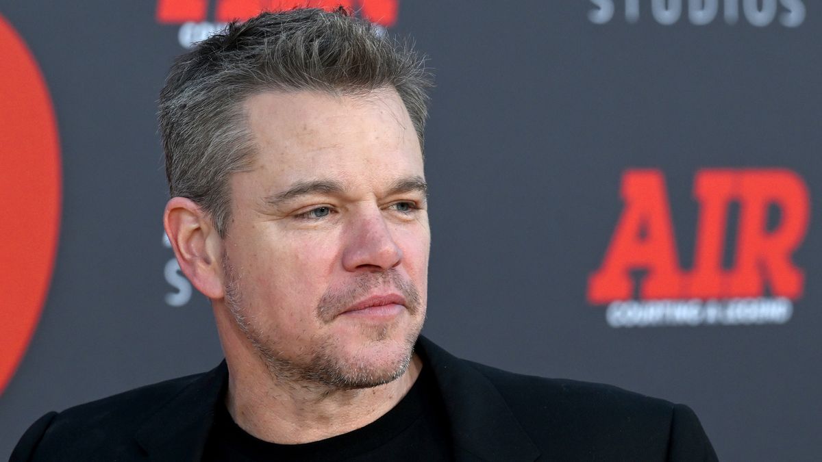 LOS ANGELES, CALIFORNIA - MARCH 27: Matt Damon arrives for Amazon Studios' World Premiere Of "AIR"  held at Regency Village Theatre on March 27, 2023 in Los Angeles, California. (Photo by Albert L. Ortega/Getty Images)