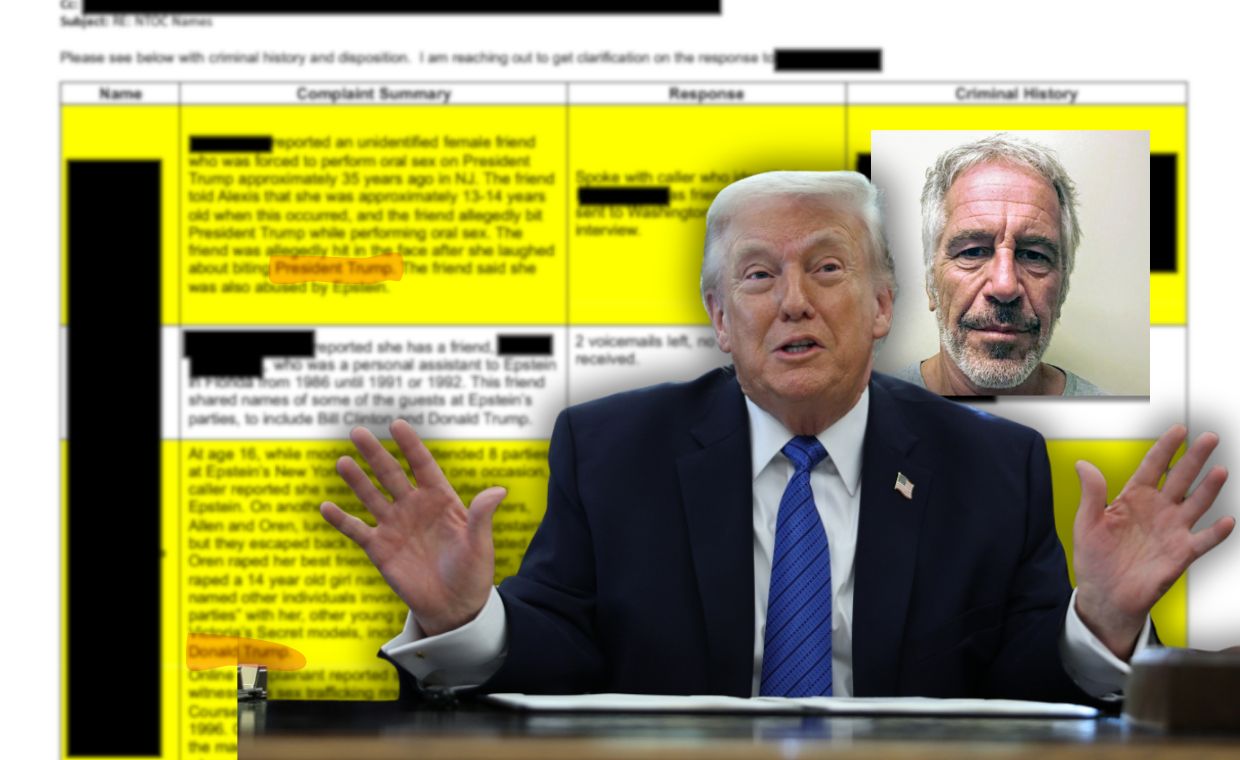 Donosy nt. Trumpa w aktach Epsteina. Biały Dom zaprzecza