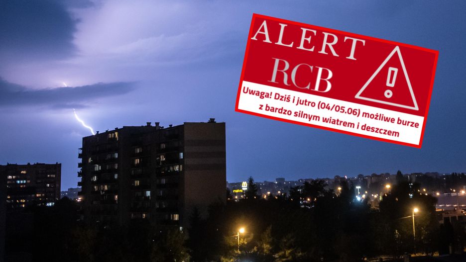 Alerty RCB wydano w siedmiu województwach