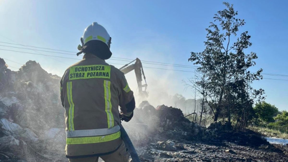 Pożar pod Inowrocławiem