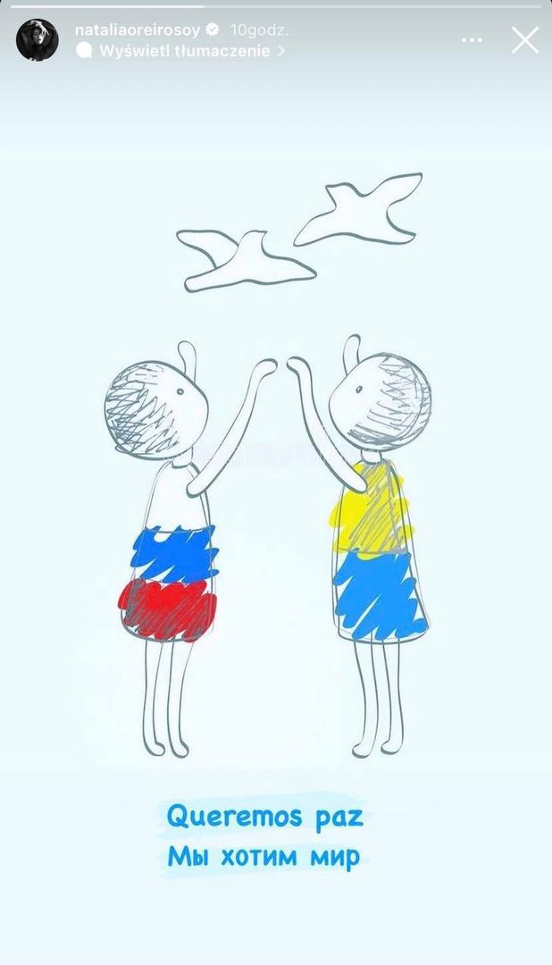 Natalia Oreiro komentuje wojnę na Ukrainie 