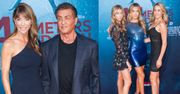 Dumny Sylvester Stallone promuje swoje córki na premierze filmu (FOTO)