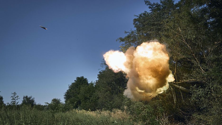 Temporary
Ukrainian soldiers fire a self-propelled howitzer towards Russian positions at the front line in Donetsk region, Ukraine, Wednesday, Aug. 9, 2023. (AP Photo/Libkos)
Libkos
