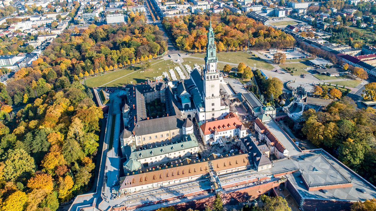 Jasna Góra z lotu ptaka