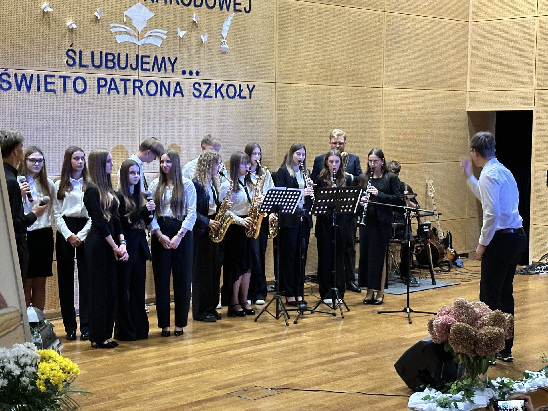 Część akademii poświęcona była patronowi szkoły, św. Janowi Pawłowi II