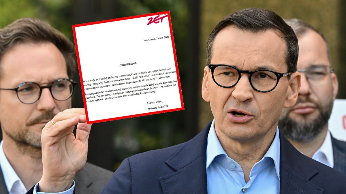 Radio Zet odpowiada na wpis Morawieckiego