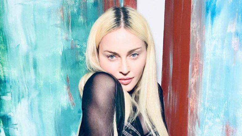 Madonna dokazuje w bluzce Jeana Paula Gaultier