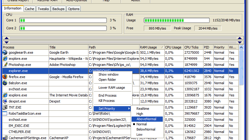 Optymalizator pamięci 1